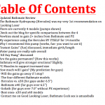 bathmate video table of contents