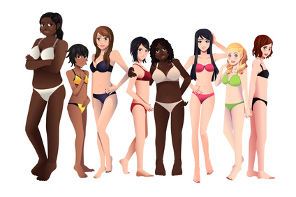 Several Girls Clipart