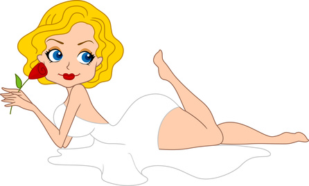 cover girl clipart