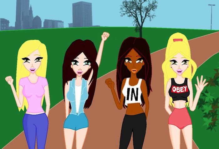 4 girls