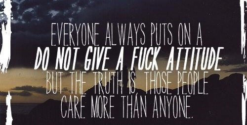 idgaf attitude