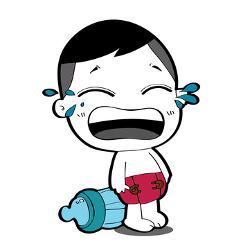 baby crying clipart