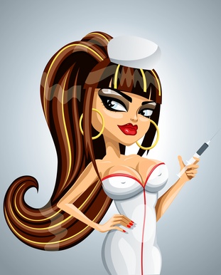 cartoon hot nurse