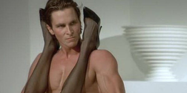 christian bale american psycho shower scene 6