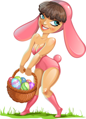 clipart bunny girl