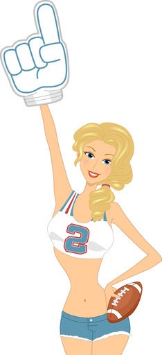 college cheerleader clipart