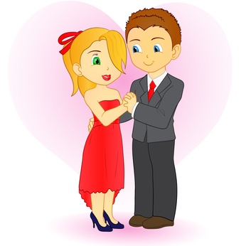 guy and girl love clipart