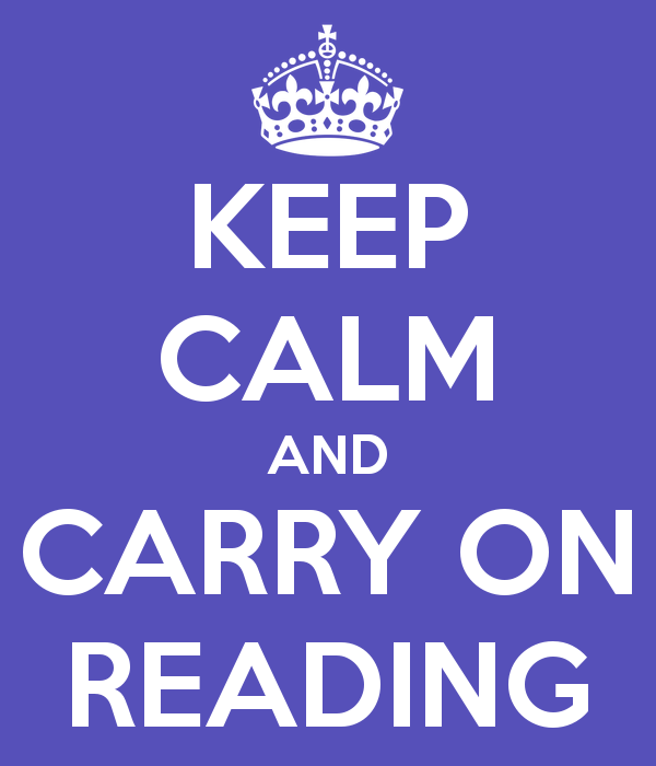 keep calm and reading